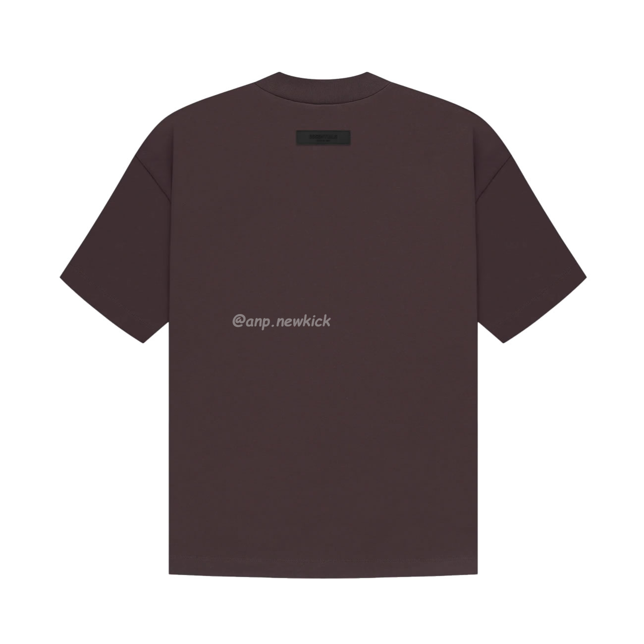 Fear Of God Essentials Fog Logo Letter Short Sleeve T Shirt Plum Purple (16) - newkick.org